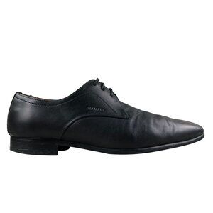 Balmain Paris Men's Size 41 EEE Black Leather Lace-Up Derby Oxford Dress Shoes